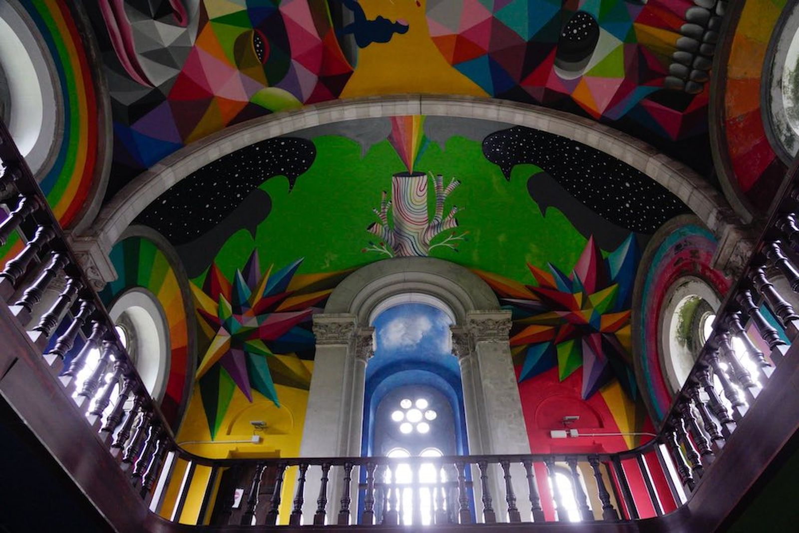 Iglesia skate en Asturias, España Iglesia skate en Asturias, España