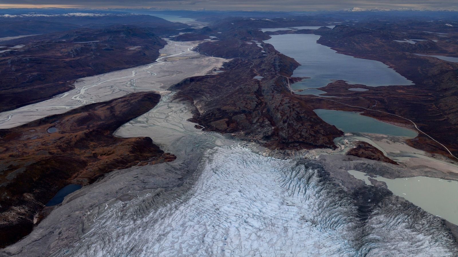 The Russell Glacier, near Kangerlussuaq, Greenland, has shrunk quickly. The Russell Glacier, near Kangerlussuaq, Greenland, has shrunk quickly.