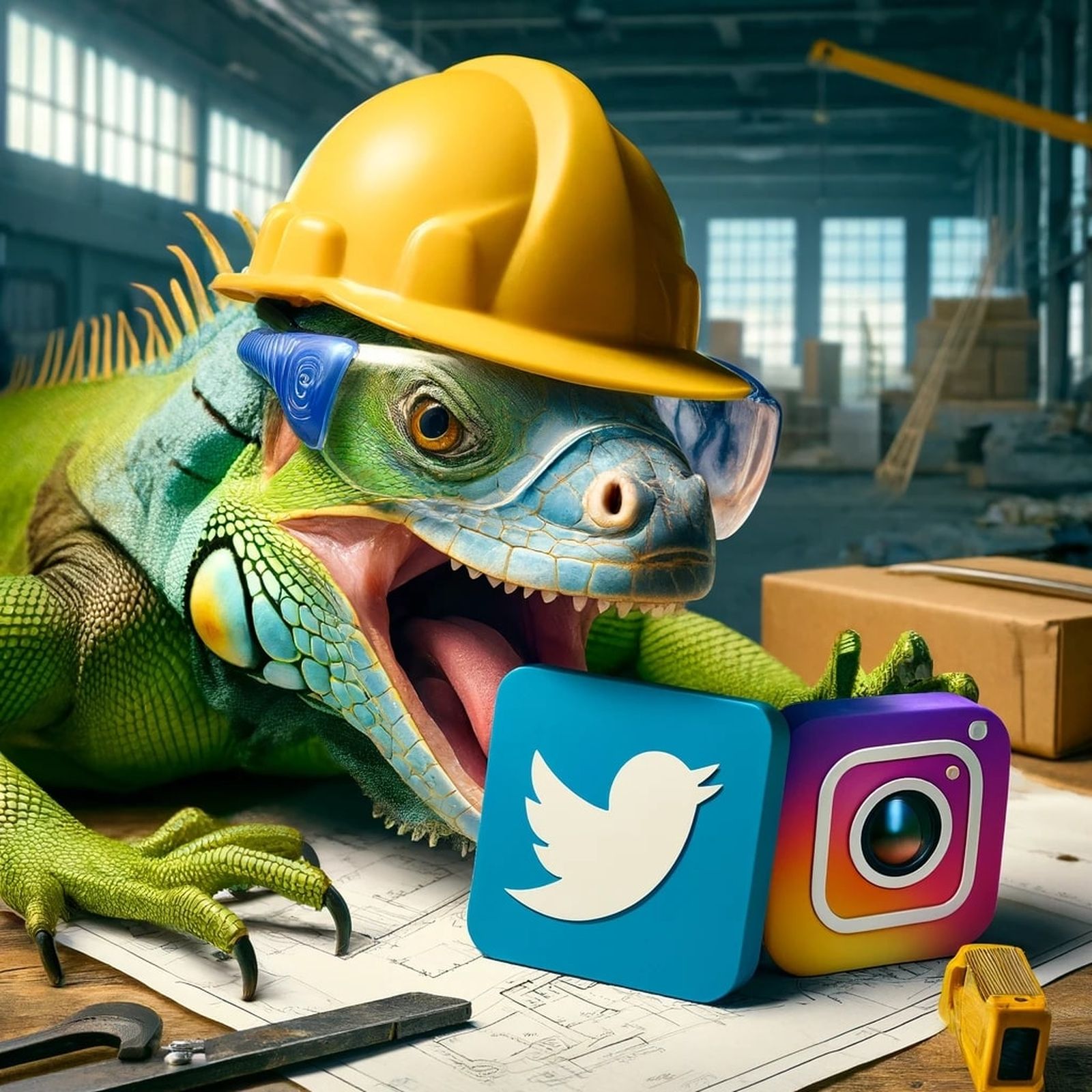 Iguana hambrienta Iguana hambrienta