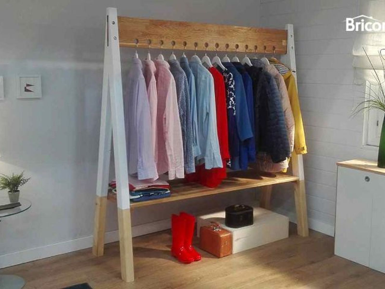 Perchero burro de madera Perchero burro de madera