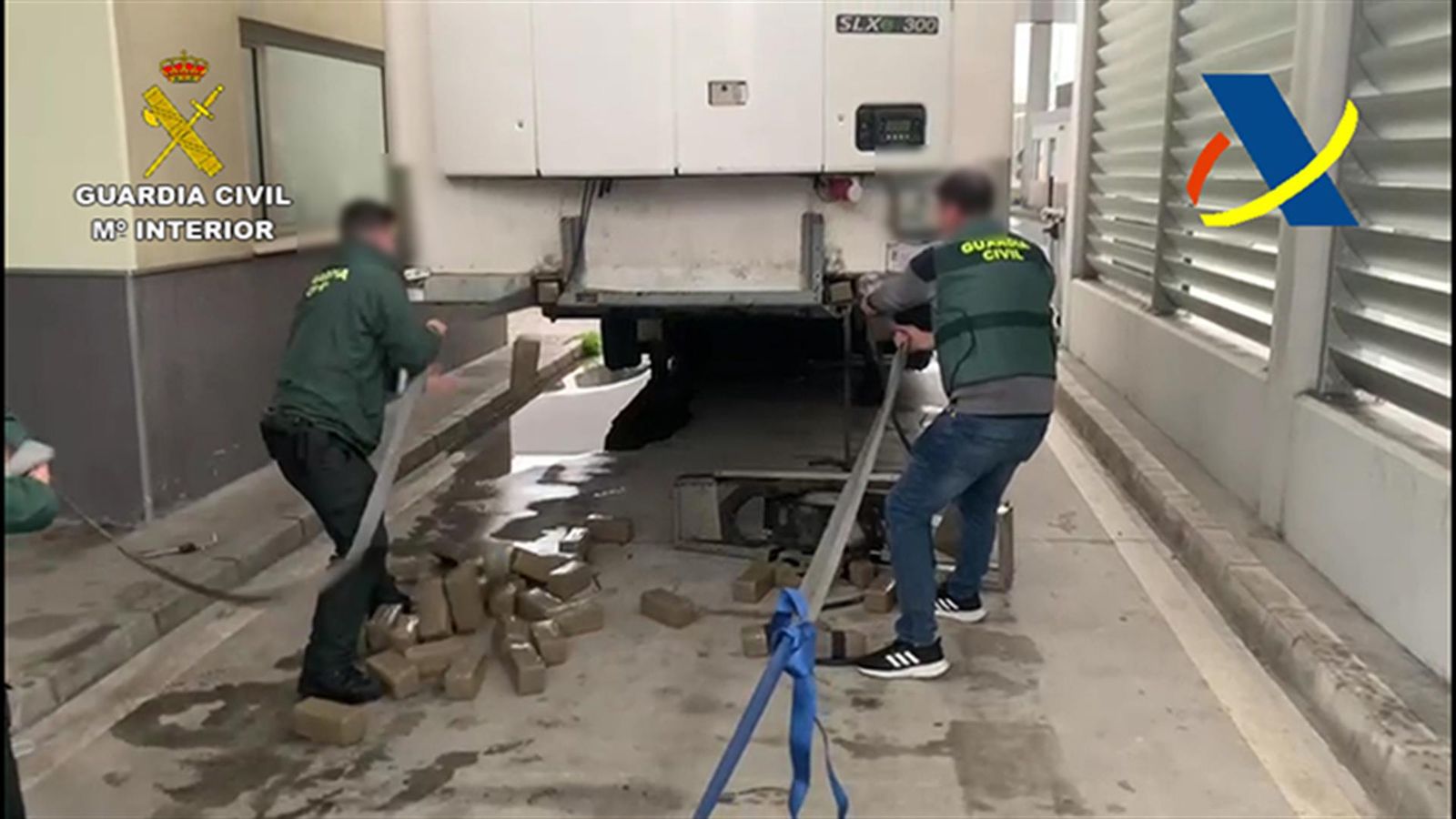 Intervienen 500 kilos de hachís en tres camiones en el puerto de Algeciras
