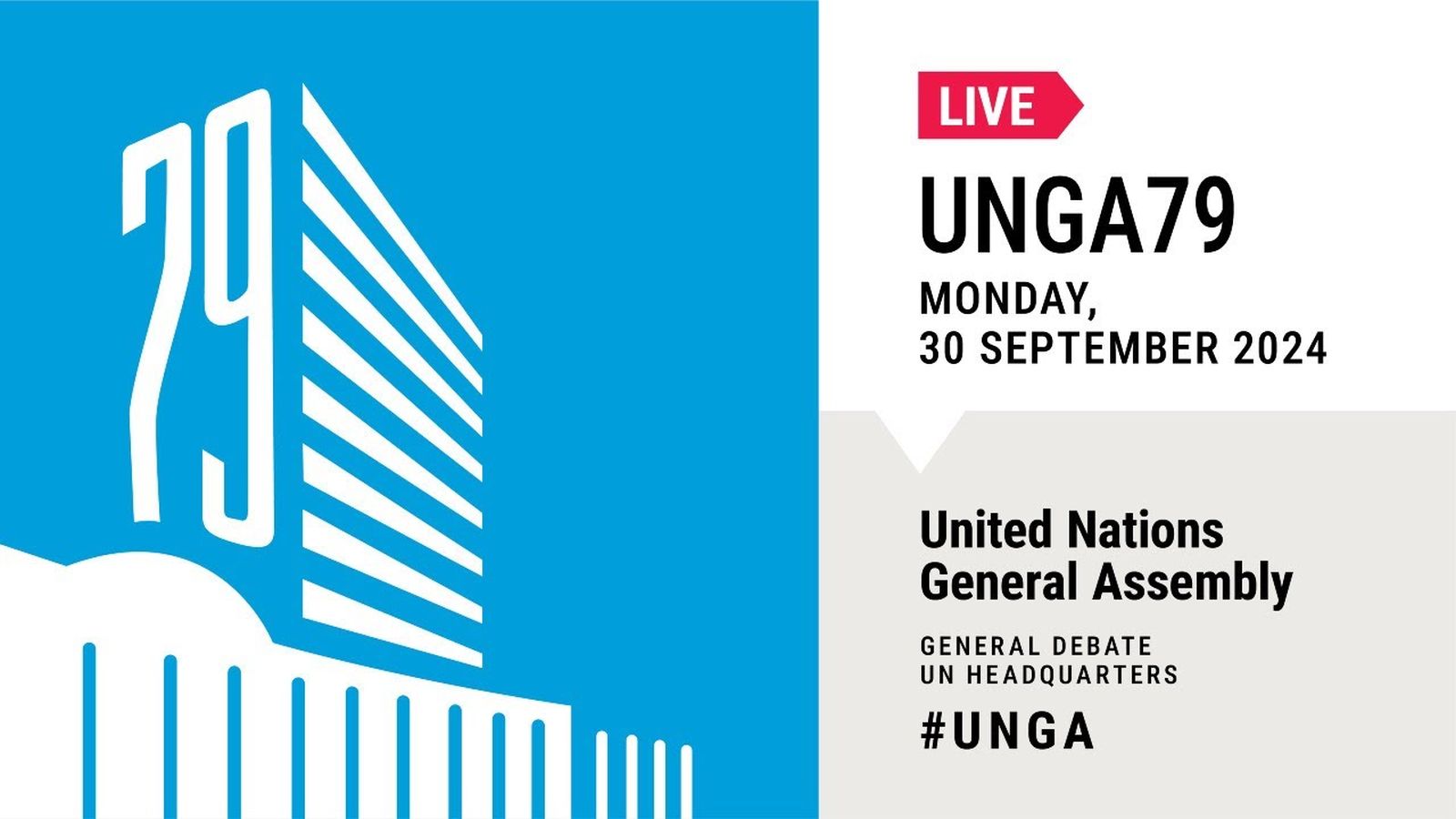 #UNGA 79 General Debate Live - 30 September 2024 (Day 6)